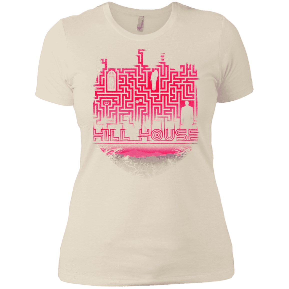 T-Shirts Ivory/ / X-Small Hill House Silhouette Women's Premium T-Shirt