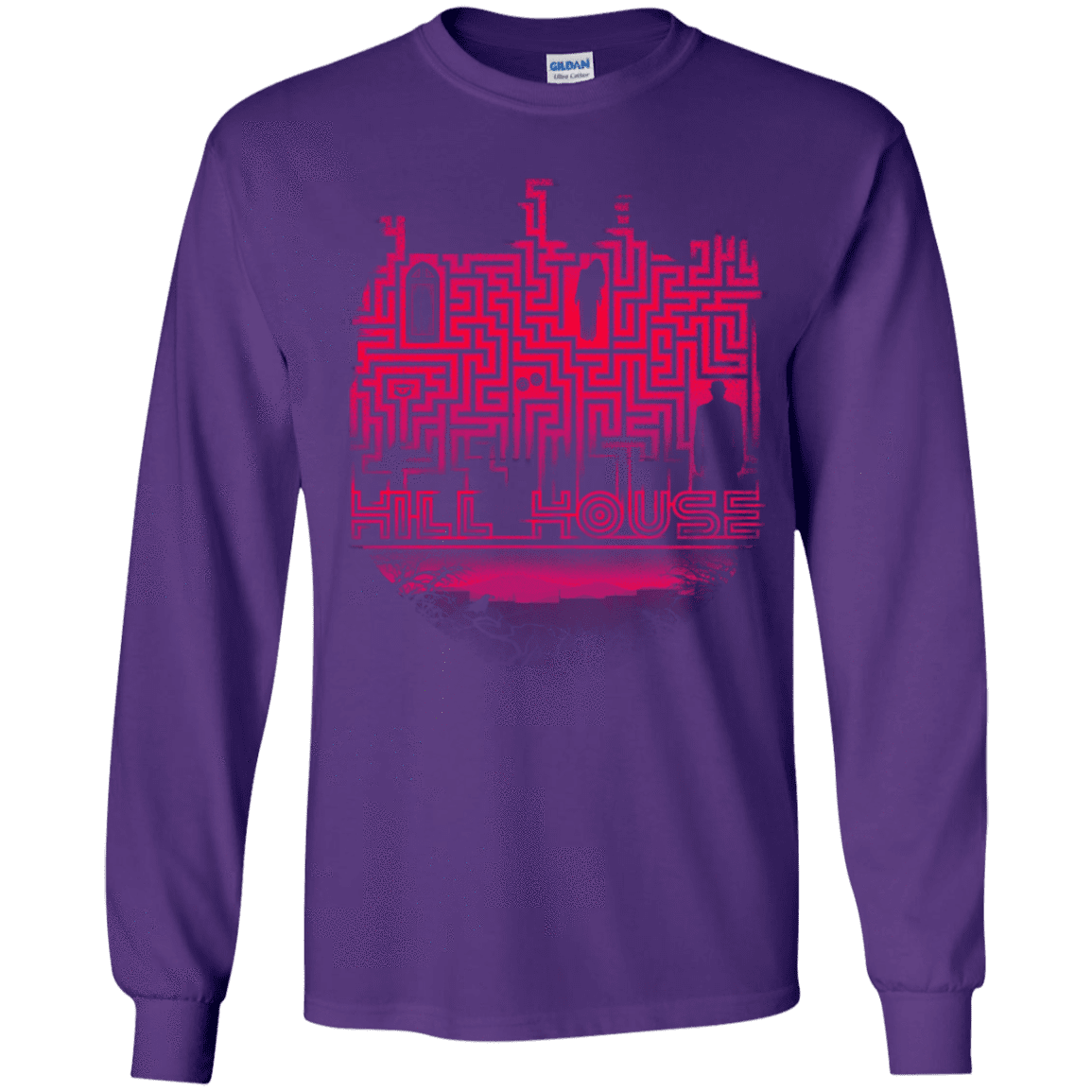 T-Shirts Purple / YS Hill House Silhouette Youth Long Sleeve T-Shirt