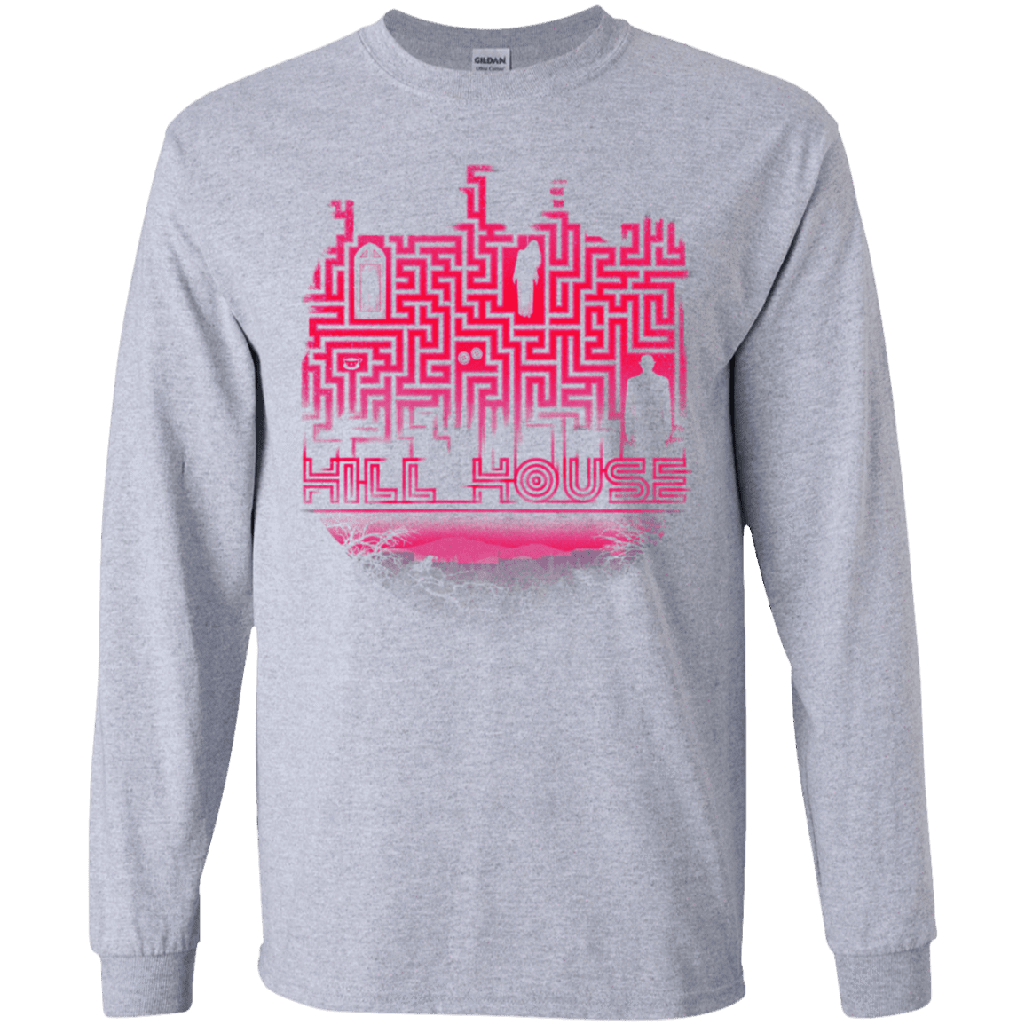T-Shirts Sport Grey / YS Hill House Silhouette Youth Long Sleeve T-Shirt