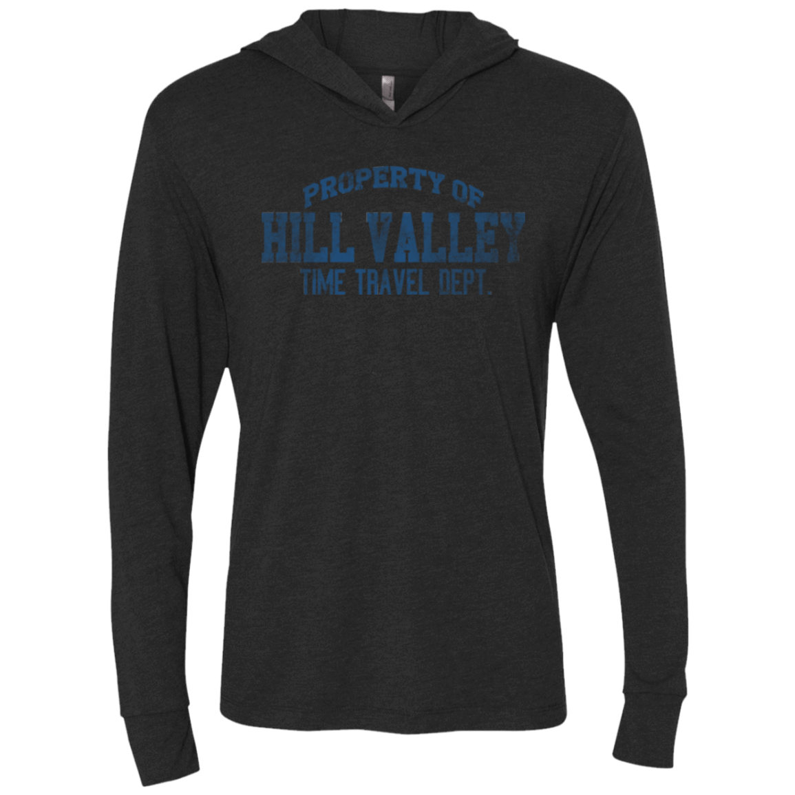 T-Shirts Vintage Black / X-Small Hill Valley HS Triblend Long Sleeve Hoodie Tee