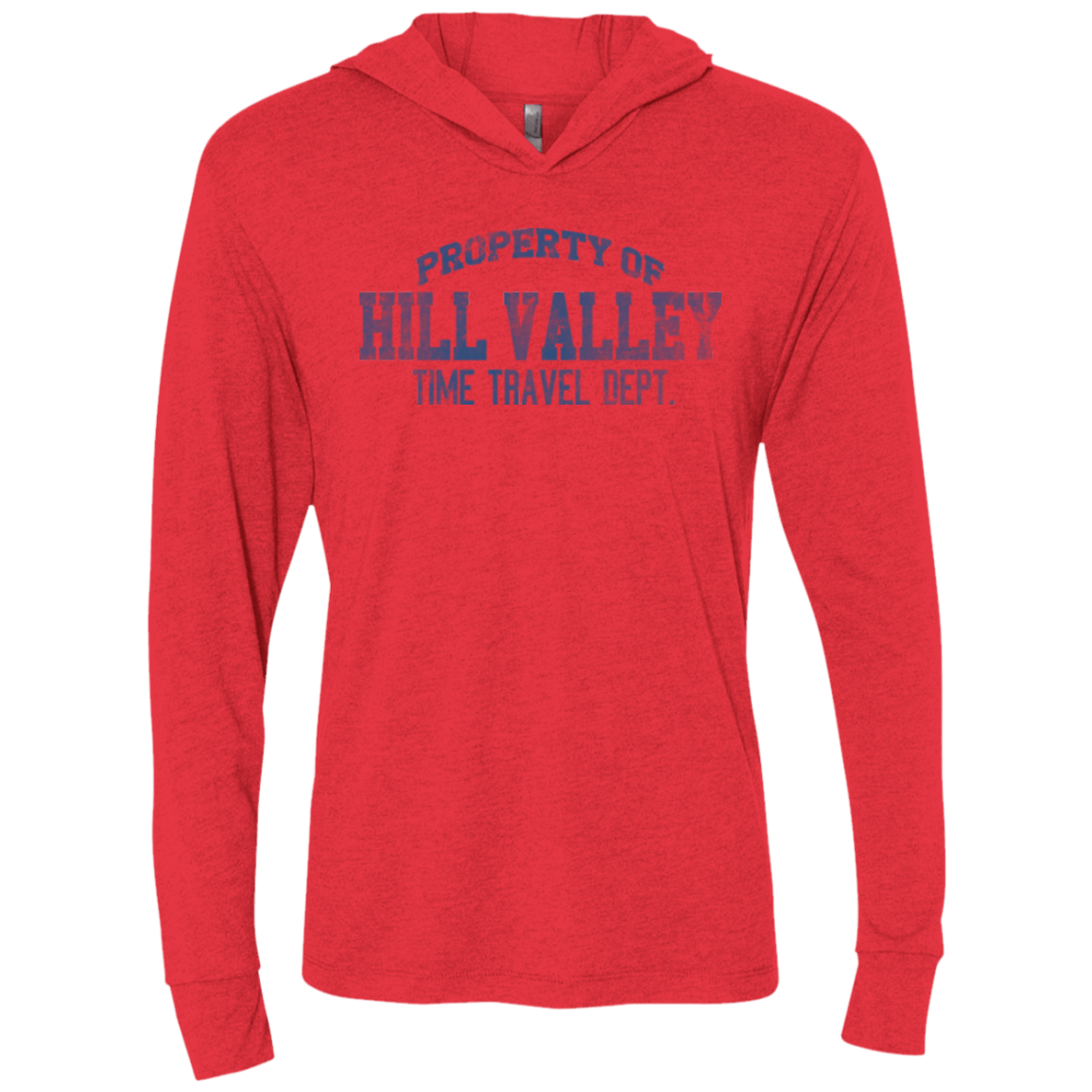 T-Shirts Vintage Red / X-Small Hill Valley HS Triblend Long Sleeve Hoodie Tee