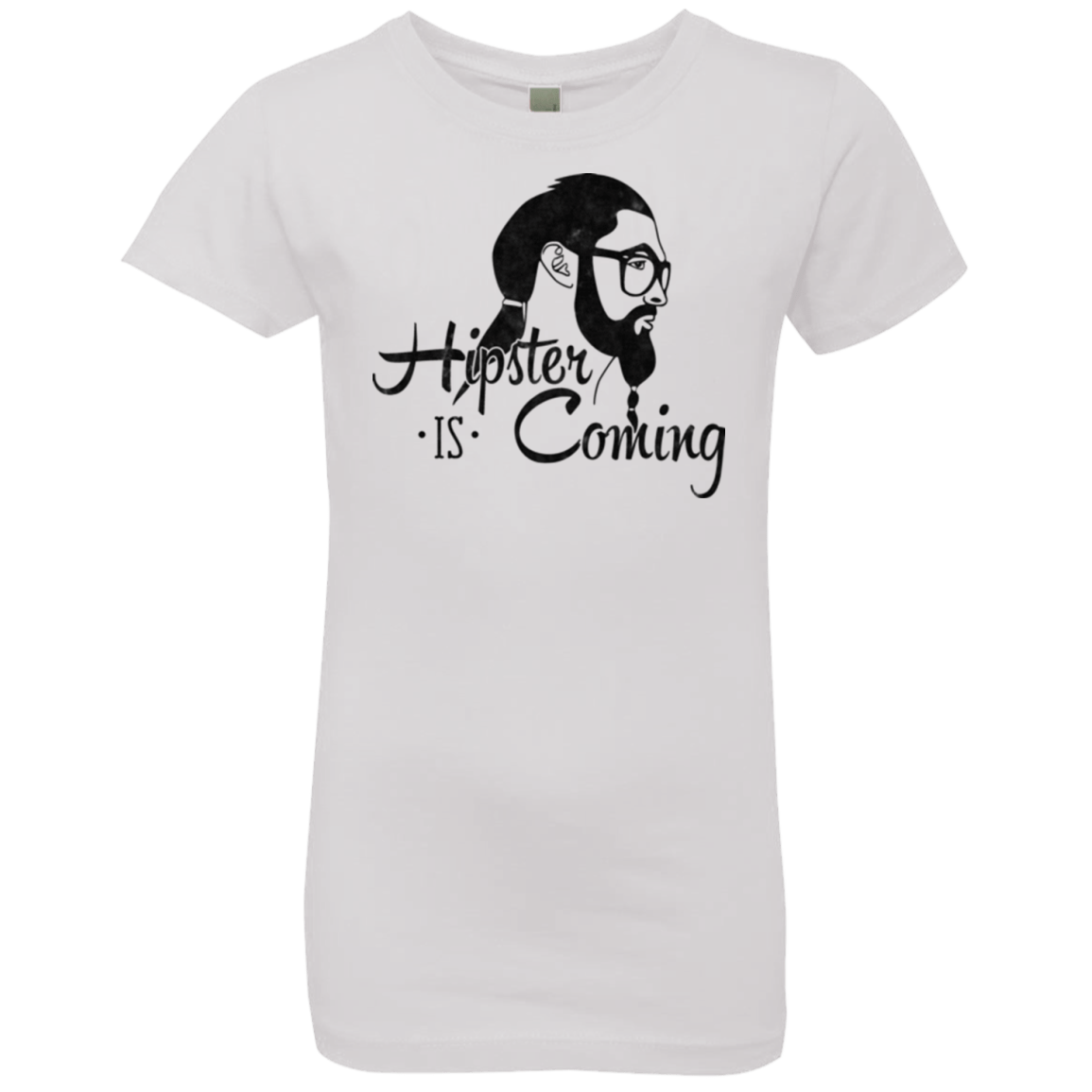 T-Shirts White / YXS Hipster is Coming Girls Premium T-Shirt