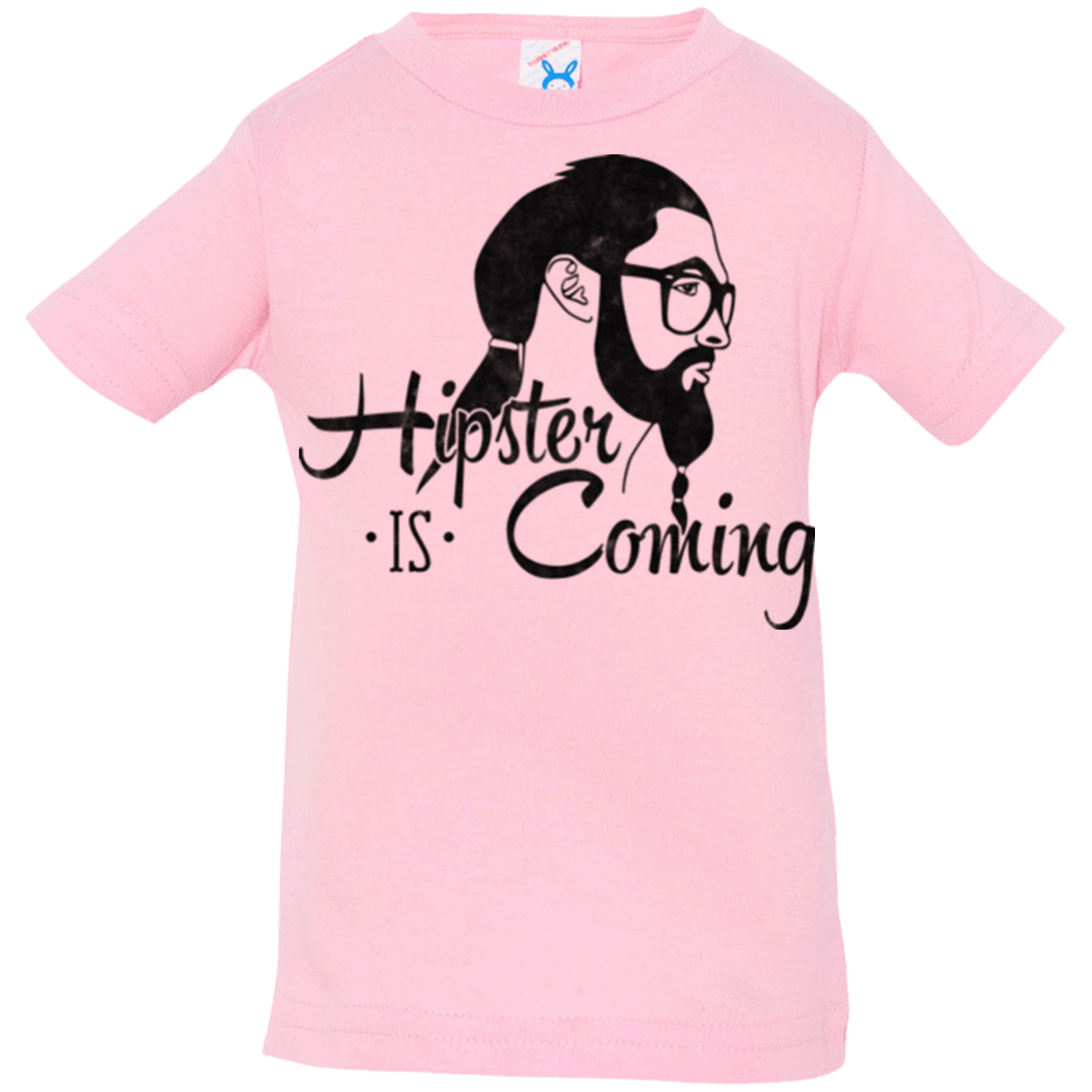 T-Shirts Pink / 6 Months Hipster is Coming Infant Premium T-Shirt
