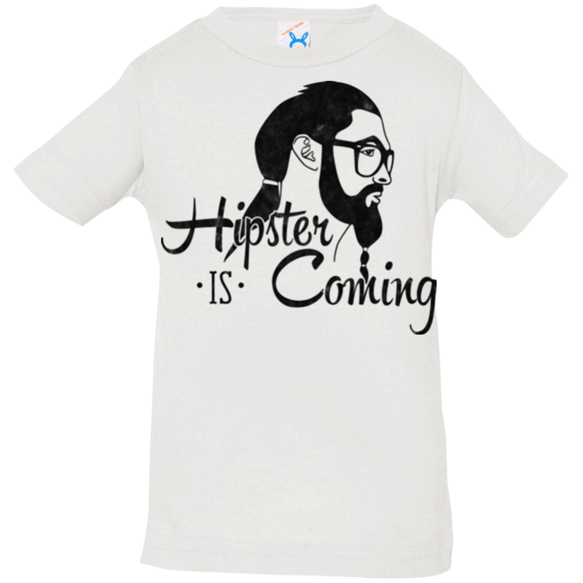 T-Shirts White / 6 Months Hipster is Coming Infant Premium T-Shirt