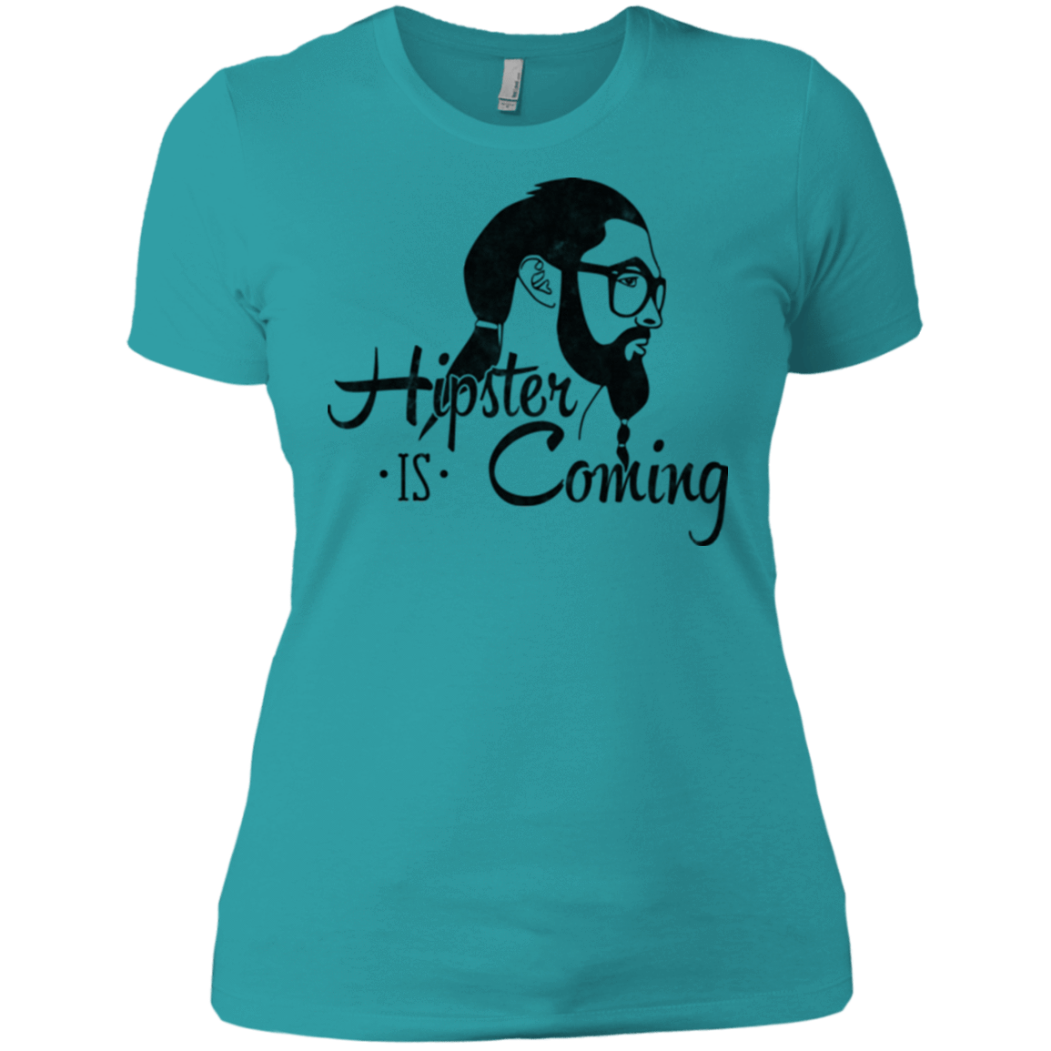 T-Shirts Tahiti Blue / X-Small Hipster is Coming Women's Premium T-Shirt