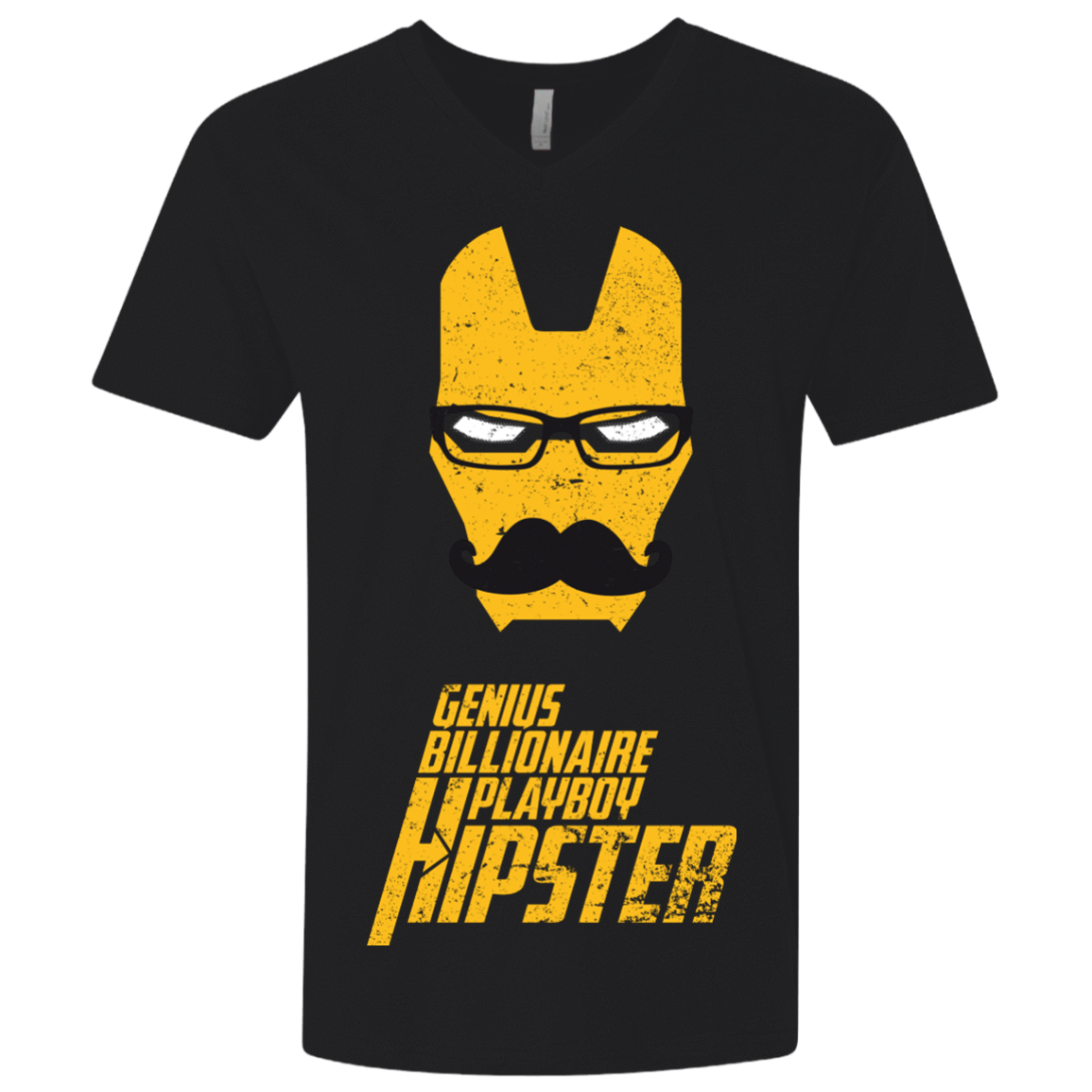 T-Shirts Black / X-Small HIPSTER Men's Premium V-Neck