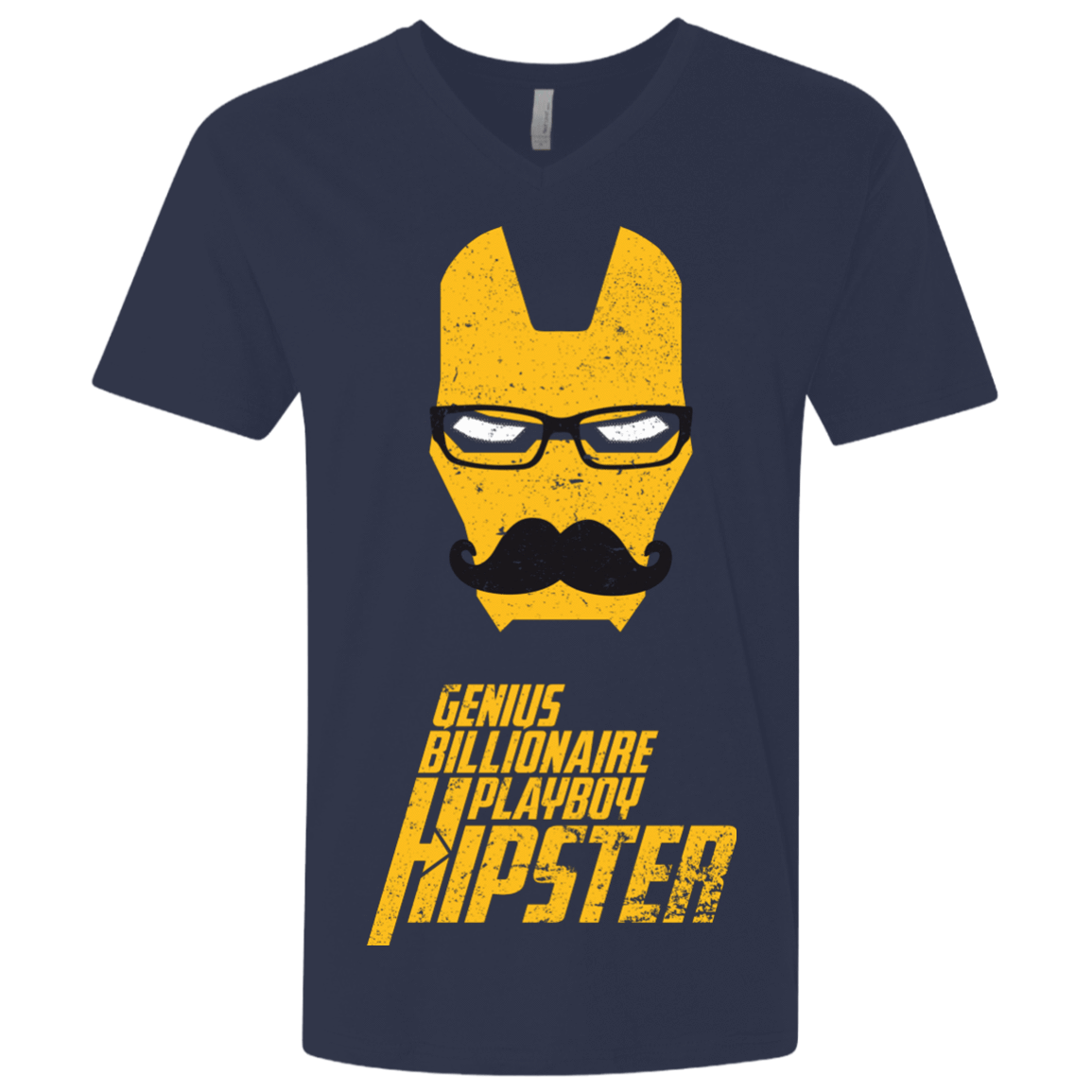 T-Shirts Midnight Navy / X-Small HIPSTER Men's Premium V-Neck