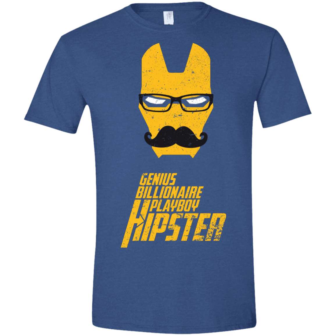 T-Shirts Heather Royal / X-Small HIPSTER Men's Semi-Fitted Softstyle