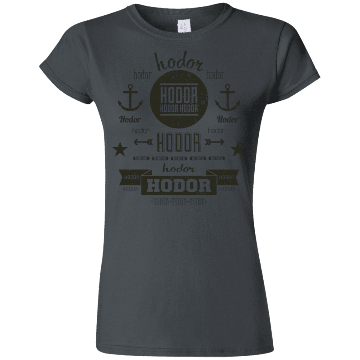 T-Shirts Charcoal / S Hipster Quotes Junior Slimmer-Fit T-Shirt