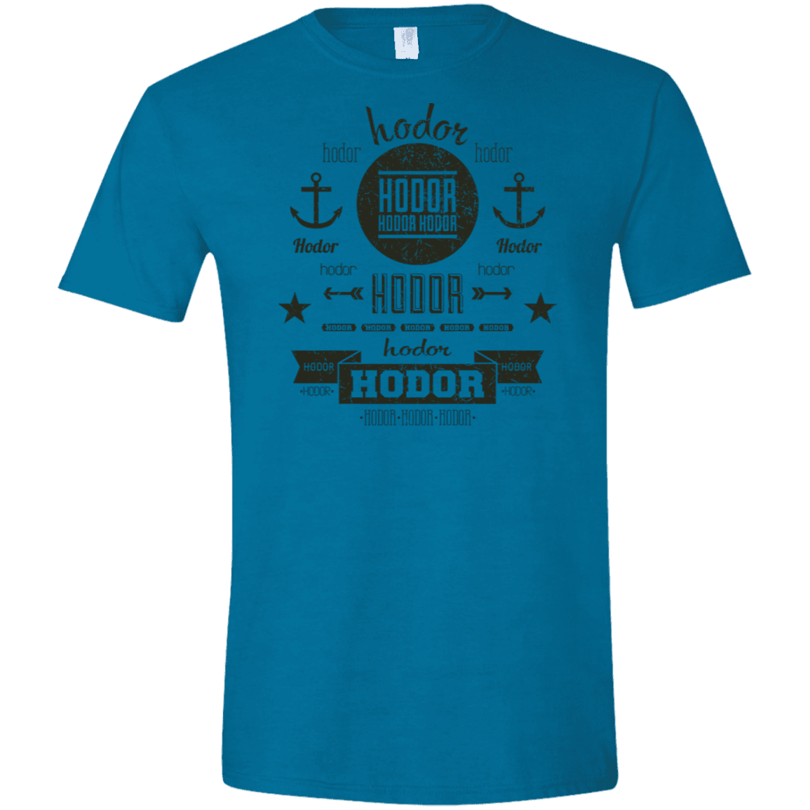 T-Shirts Antique Sapphire / S Hipster Quotes Men's Semi-Fitted Softstyle