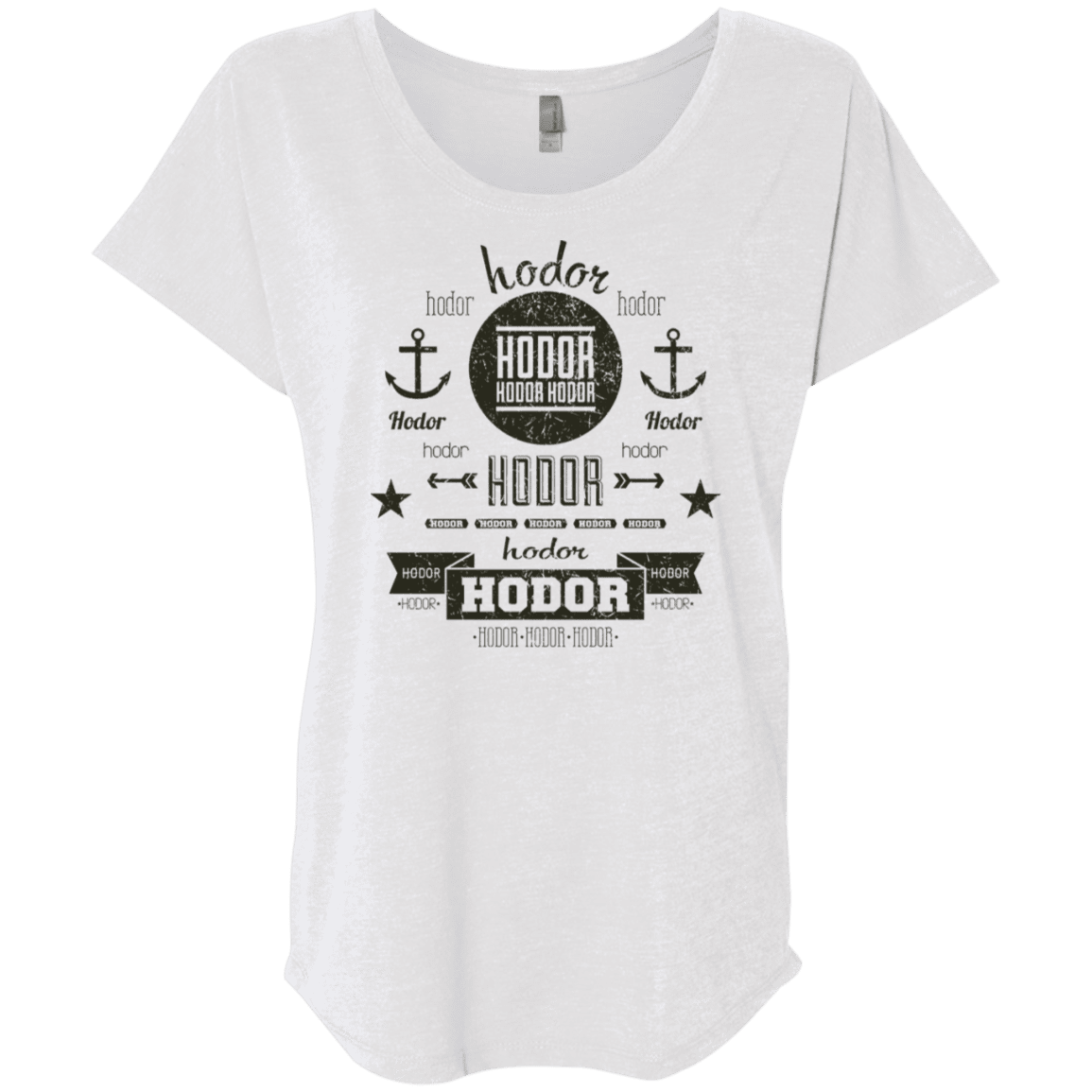 T-Shirts Heather White / X-Small Hipster Quotes Triblend Dolman Sleeve