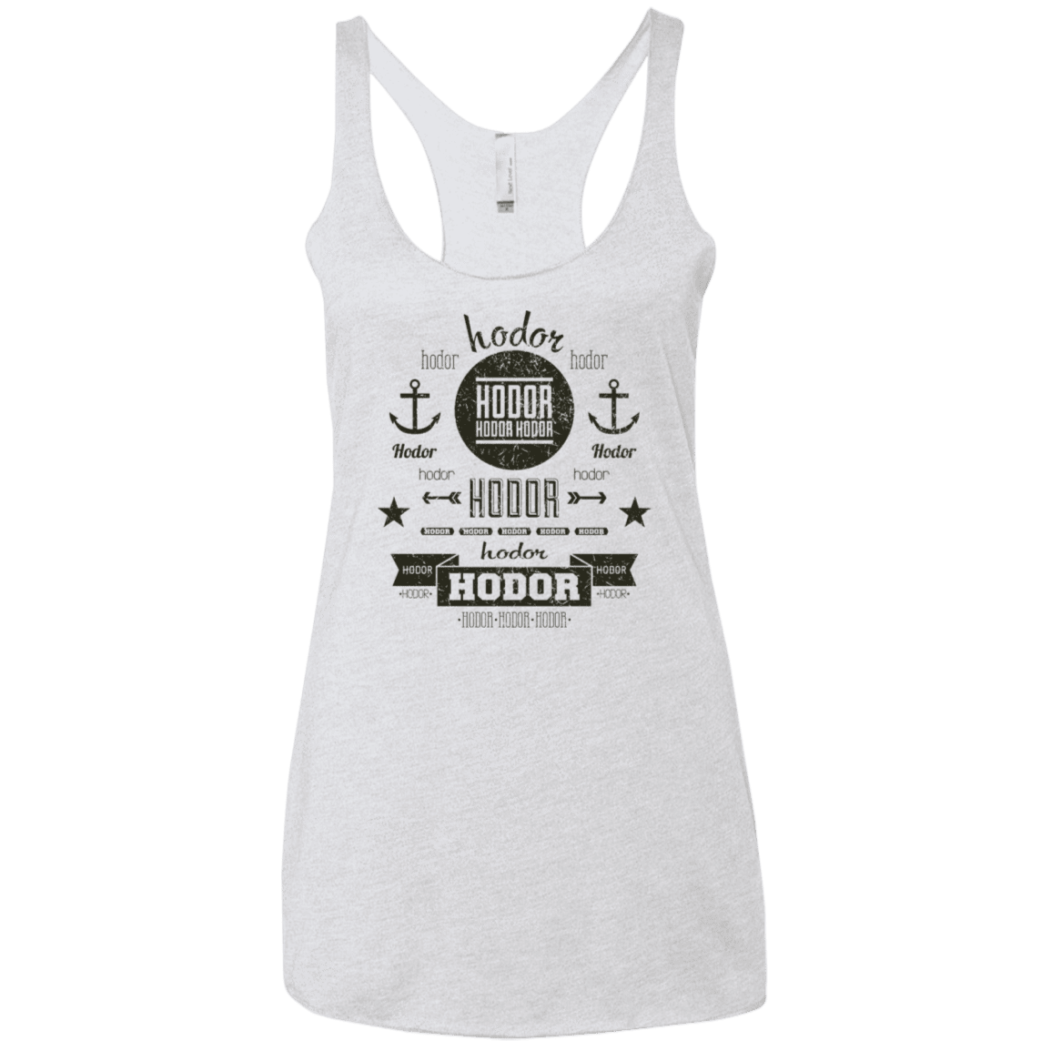 T-Shirts Heather White / X-Small Hipster Quotes Women's Triblend Racerback Tank