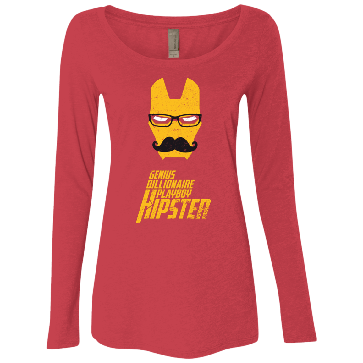 T-Shirts Vintage Red / S HIPSTER Women's Triblend Long Sleeve Shirt