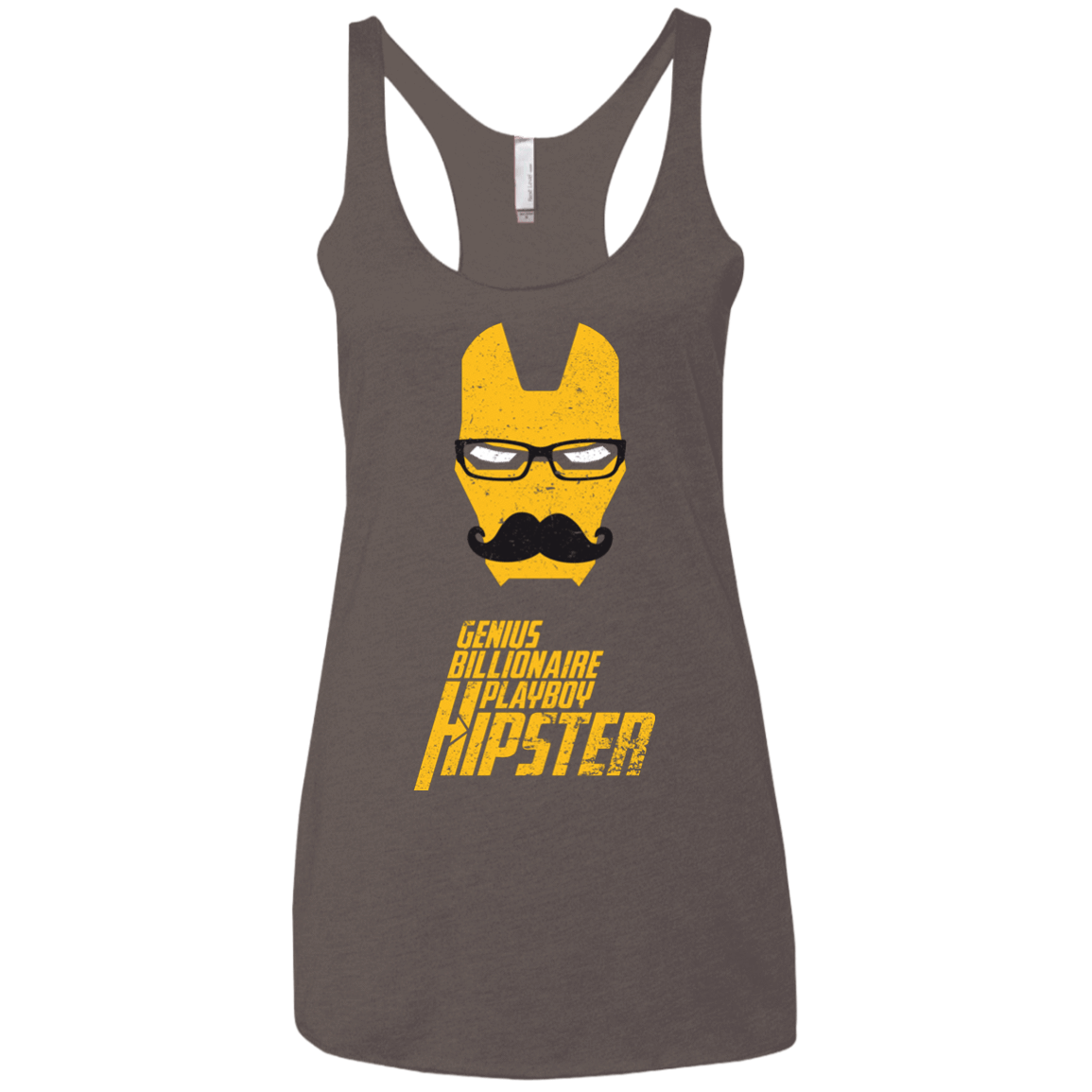 T-Shirts Macchiato / X-Small HIPSTER Women's Triblend Racerback Tank