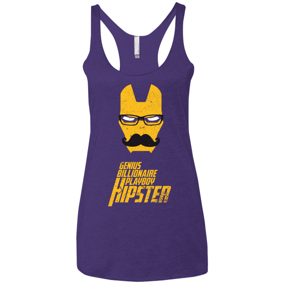T-Shirts Purple Rush / X-Small HIPSTER Women's Triblend Racerback Tank