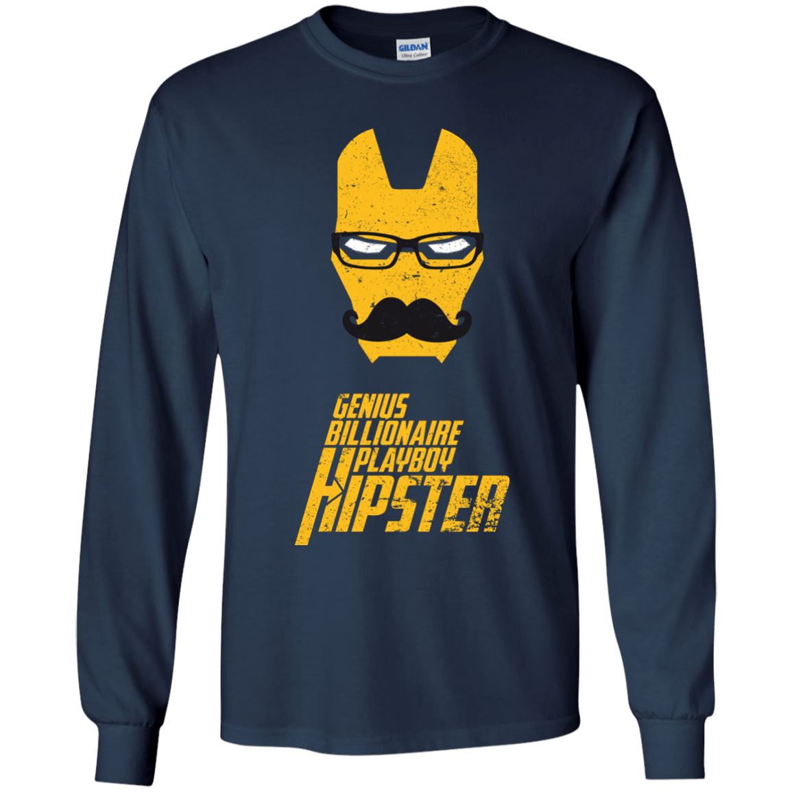 T-Shirts Navy / YS HIPSTER Youth Long Sleeve T-Shirt