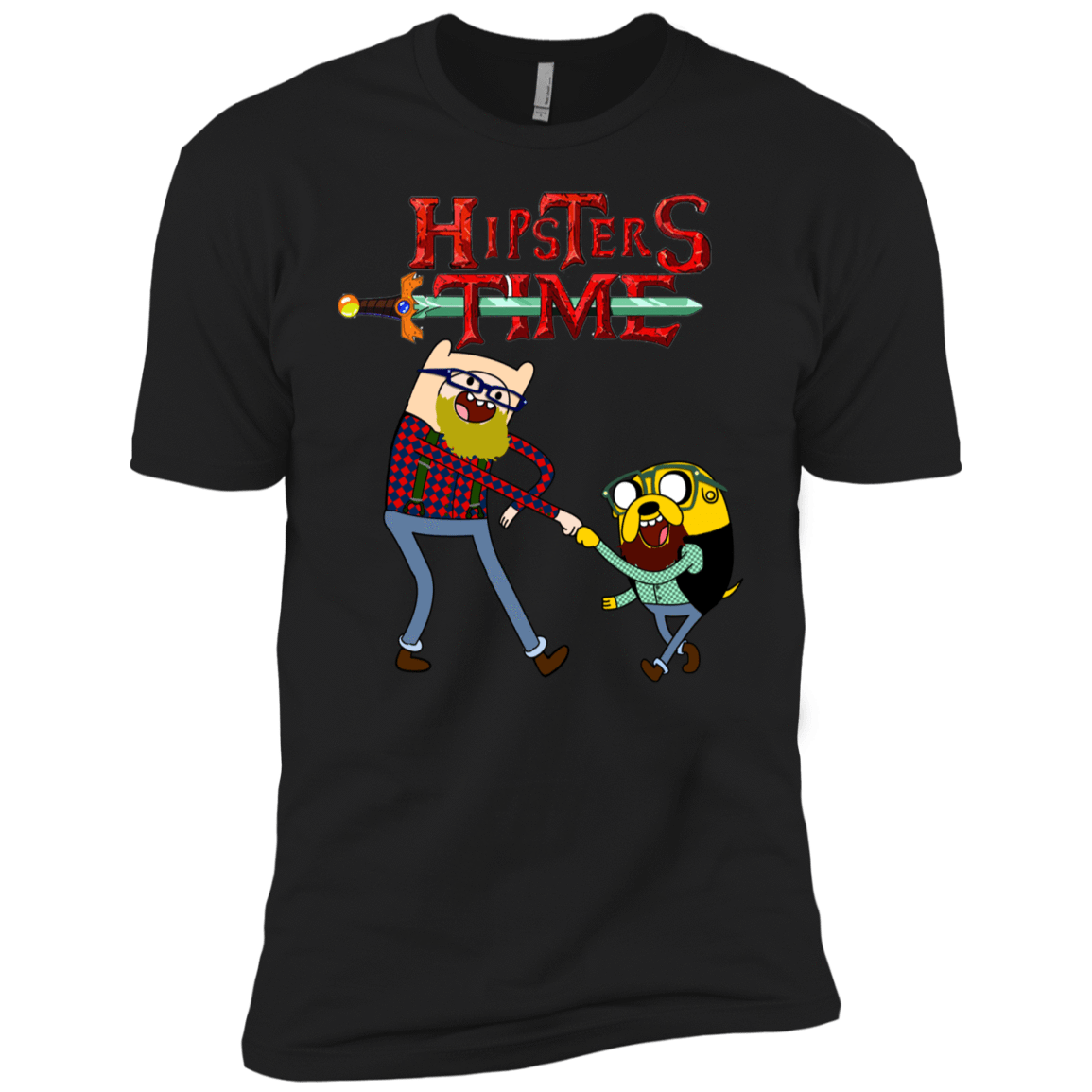 T-Shirts Black / YXS Hipsters Time Boys Premium T-Shirt