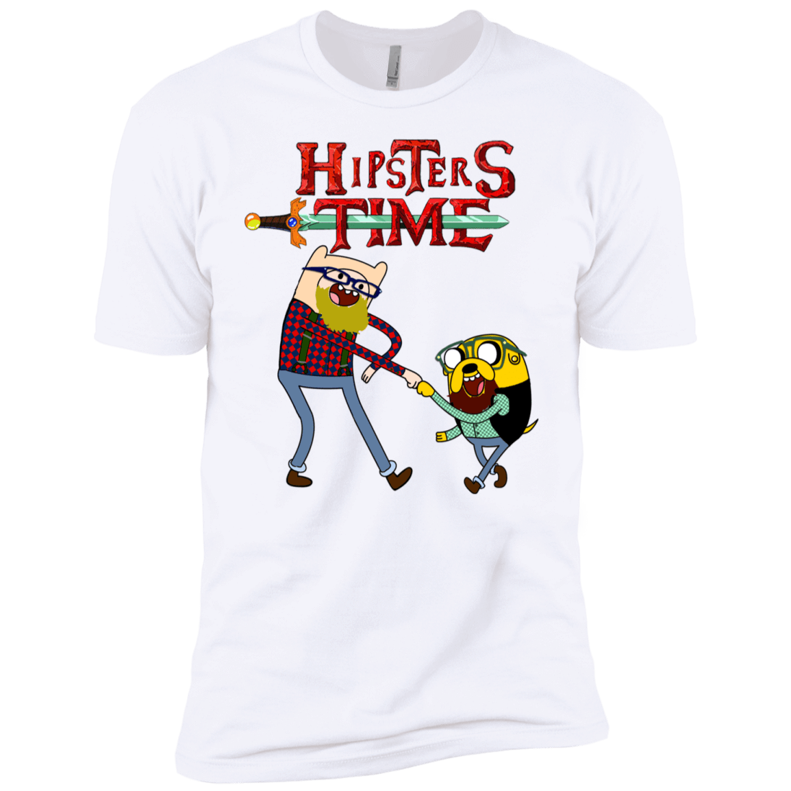 T-Shirts White / YXS Hipsters Time Boys Premium T-Shirt