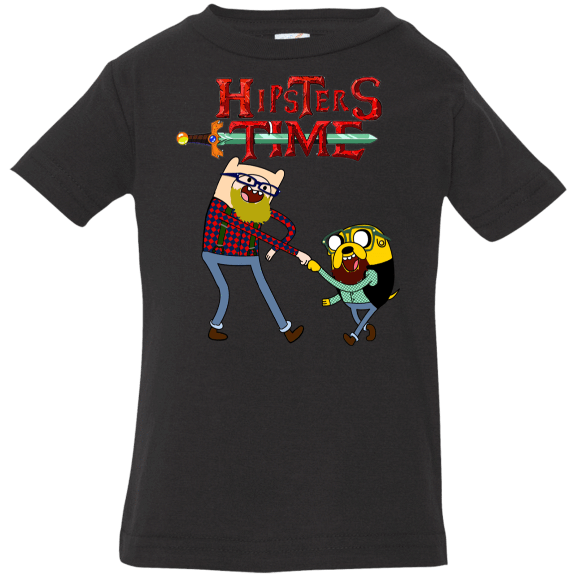 T-Shirts Black / 6 Months Hipsters Time Infant Premium T-Shirt
