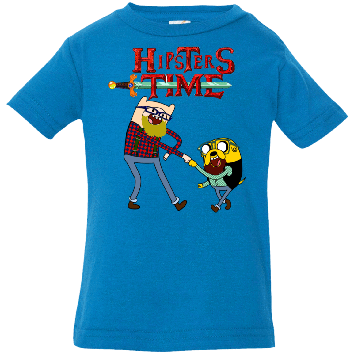 T-Shirts Cobalt / 6 Months Hipsters Time Infant Premium T-Shirt