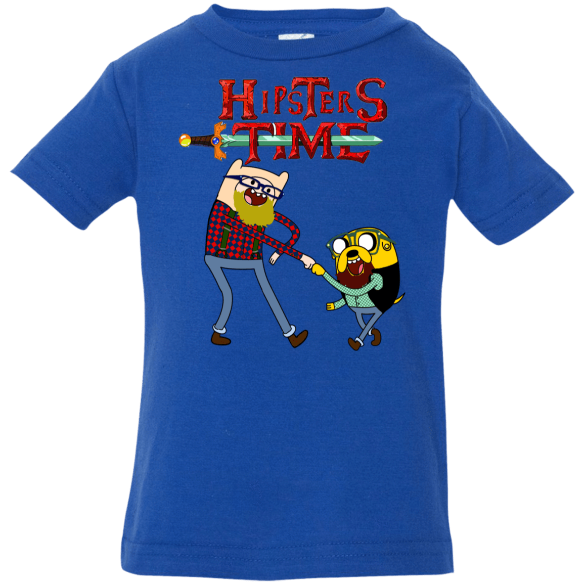 T-Shirts Royal / 6 Months Hipsters Time Infant Premium T-Shirt