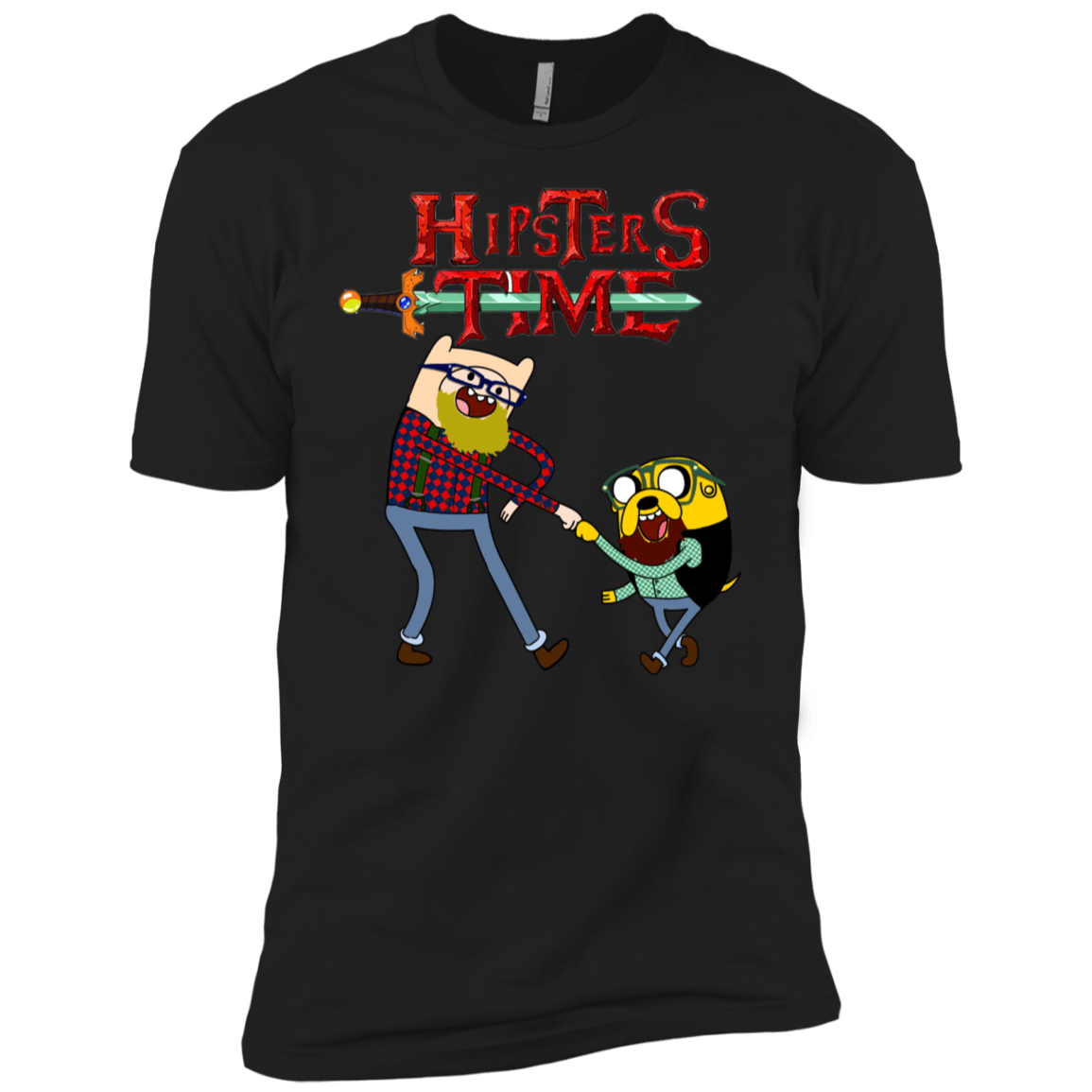 T-Shirts Black / X-Small Hipsters Time Men's Premium T-Shirt