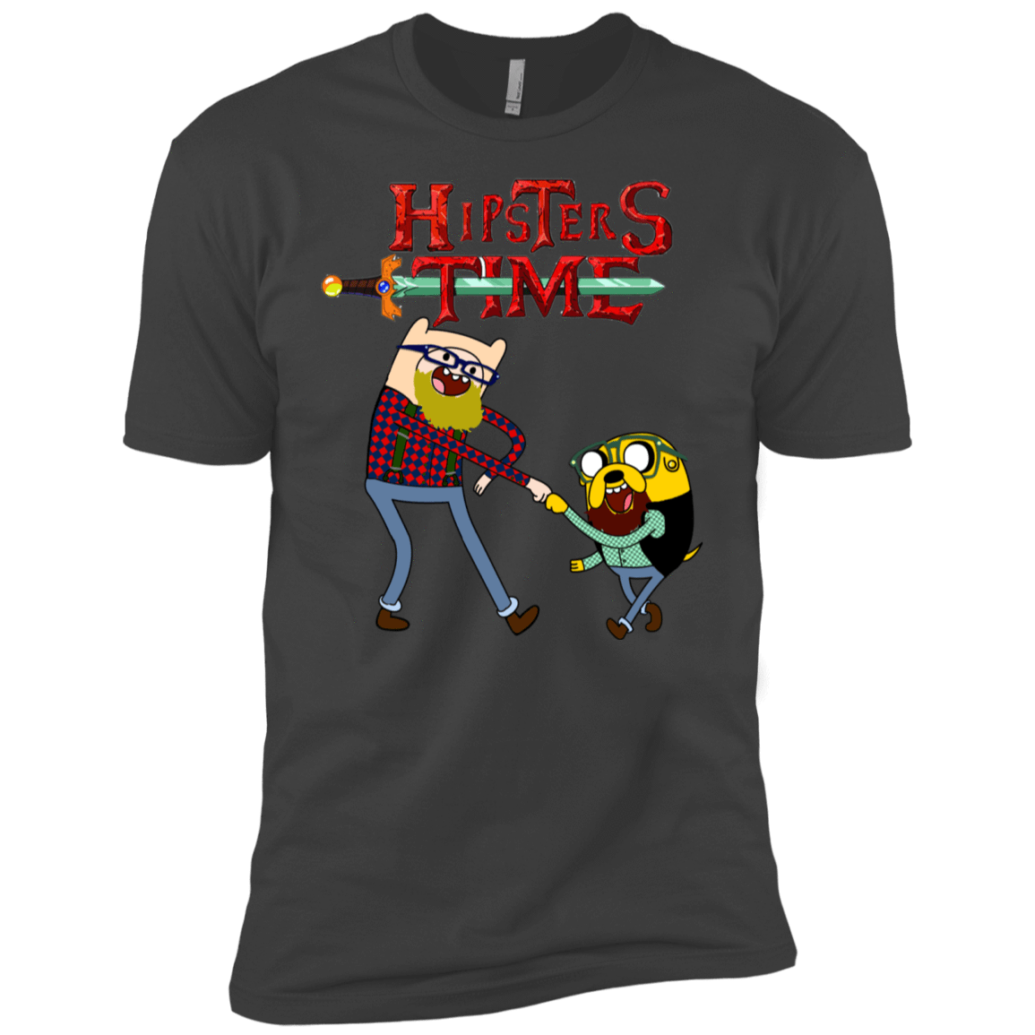 T-Shirts Heavy Metal / X-Small Hipsters Time Men's Premium T-Shirt