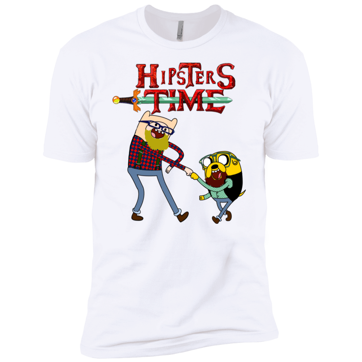T-Shirts White / X-Small Hipsters Time Men's Premium T-Shirt