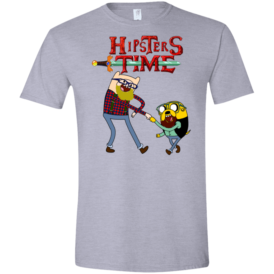 T-Shirts Sport Grey / X-Small Hipsters Time Men's Semi-Fitted Softstyle