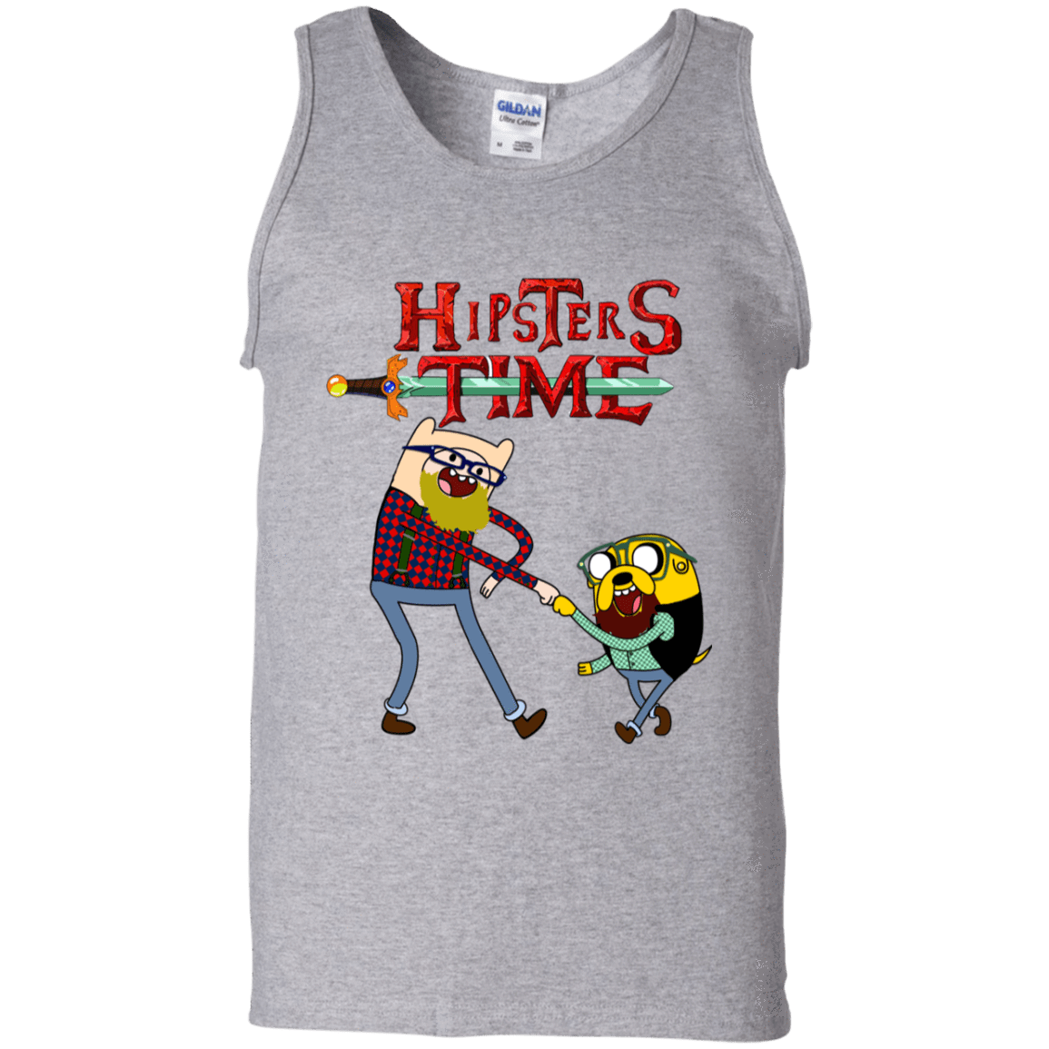 T-Shirts Sport Grey / S Hipsters Time Men's Tank Top