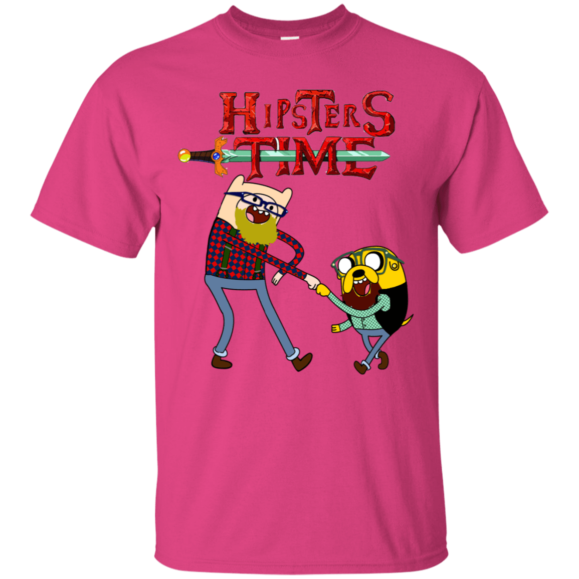 T-Shirts Heliconia / S Hipsters Time T-Shirt