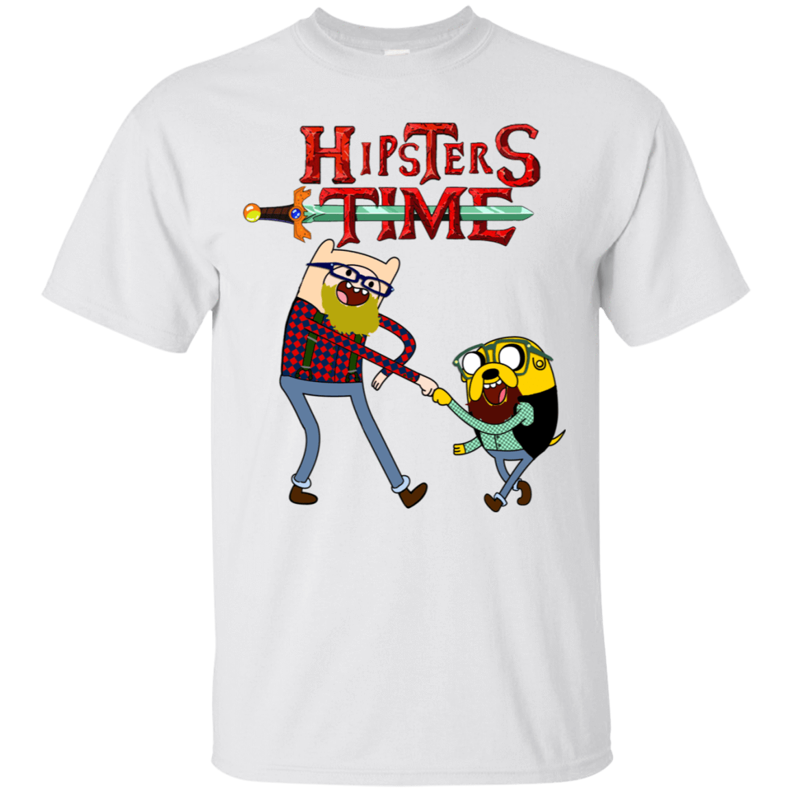 T-Shirts White / S Hipsters Time T-Shirt