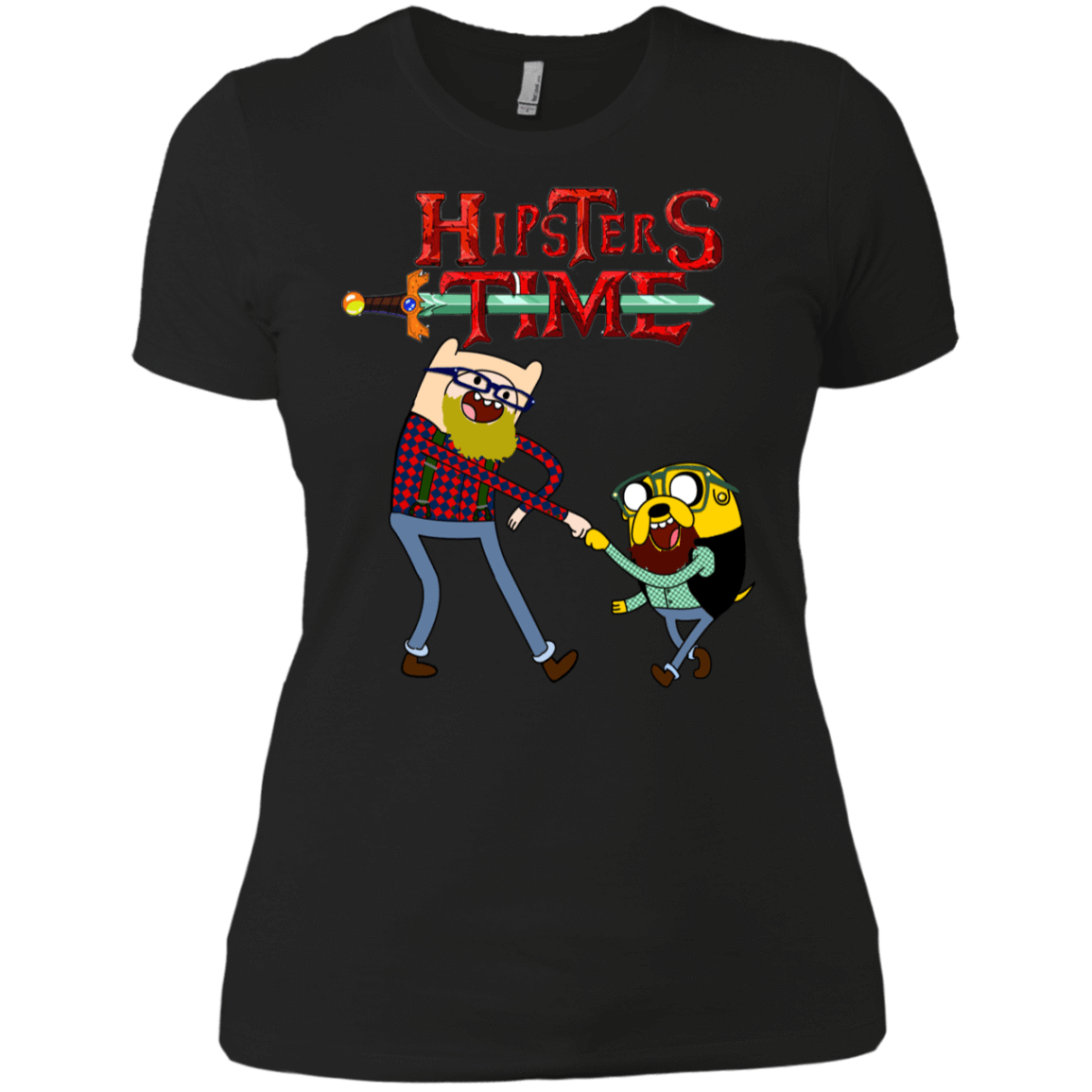 T-Shirts Black / X-Small Hipsters Time Women's Premium T-Shirt