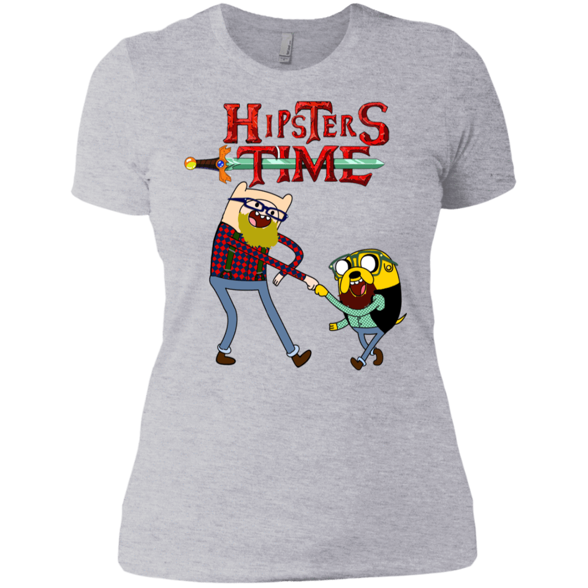 T-Shirts Heather Grey / X-Small Hipsters Time Women's Premium T-Shirt