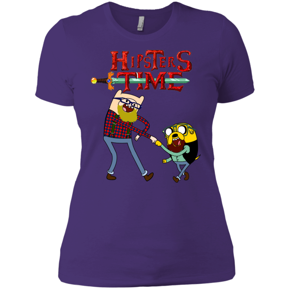 T-Shirts Purple Rush/ / X-Small Hipsters Time Women's Premium T-Shirt