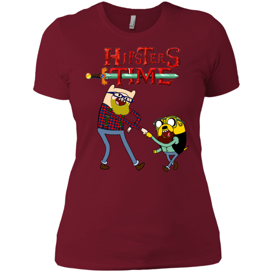 T-Shirts Scarlet / S Hipsters Time Women's Premium T-Shirt