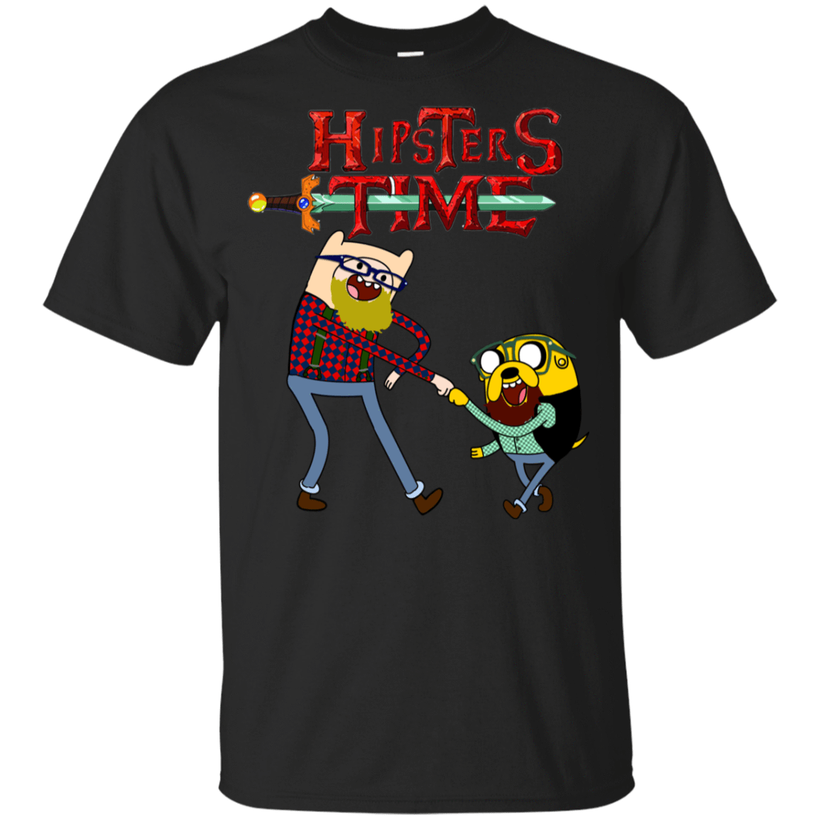 T-Shirts Black / YXS Hipsters Time Youth T-Shirt