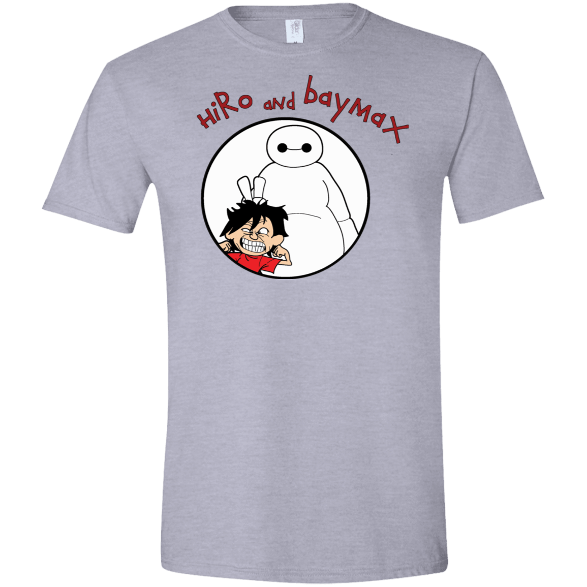 T-Shirts Sport Grey / X-Small Hiro and Baymax Men's Semi-Fitted Softstyle