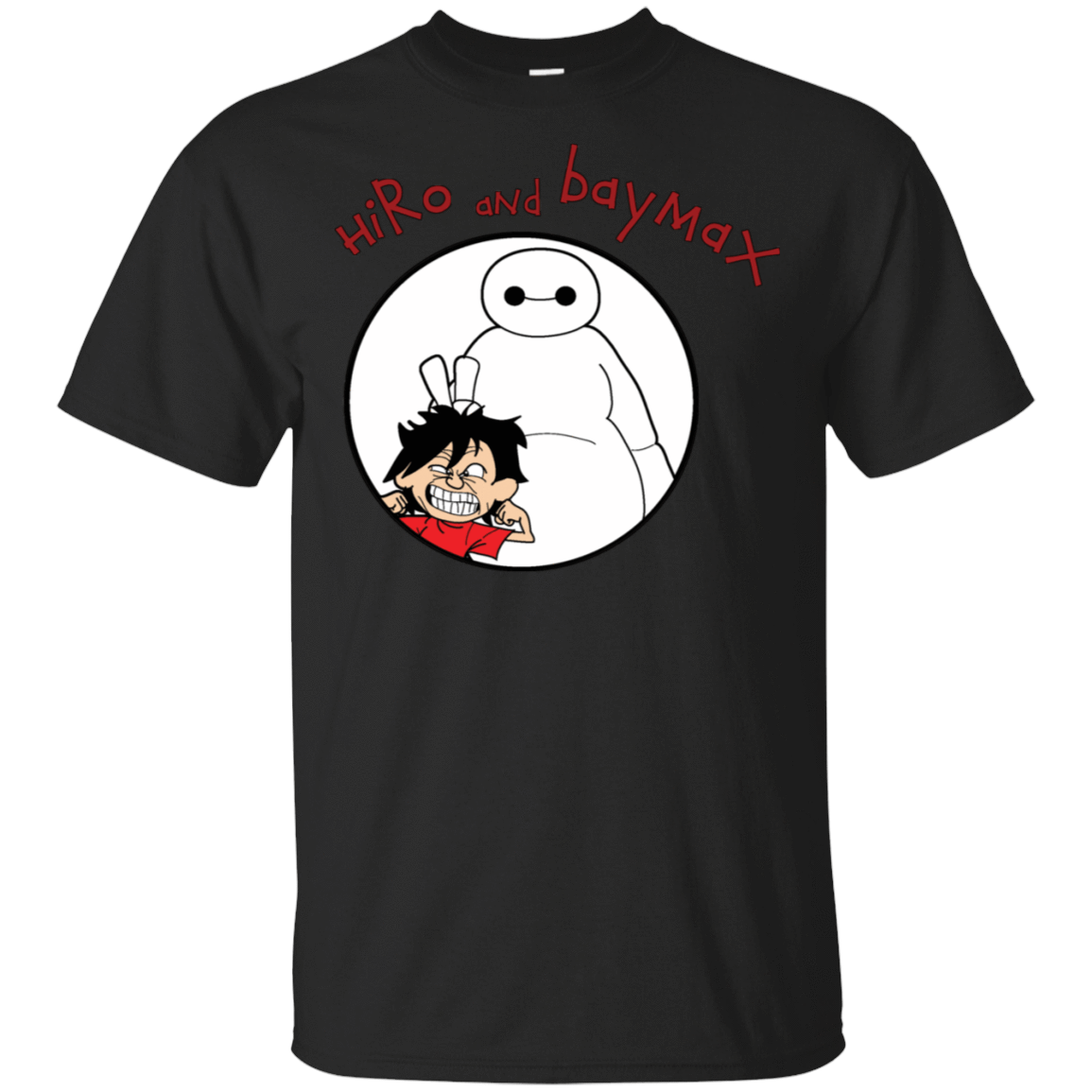 T-Shirts Black / S Hiro and Baymax T-Shirt