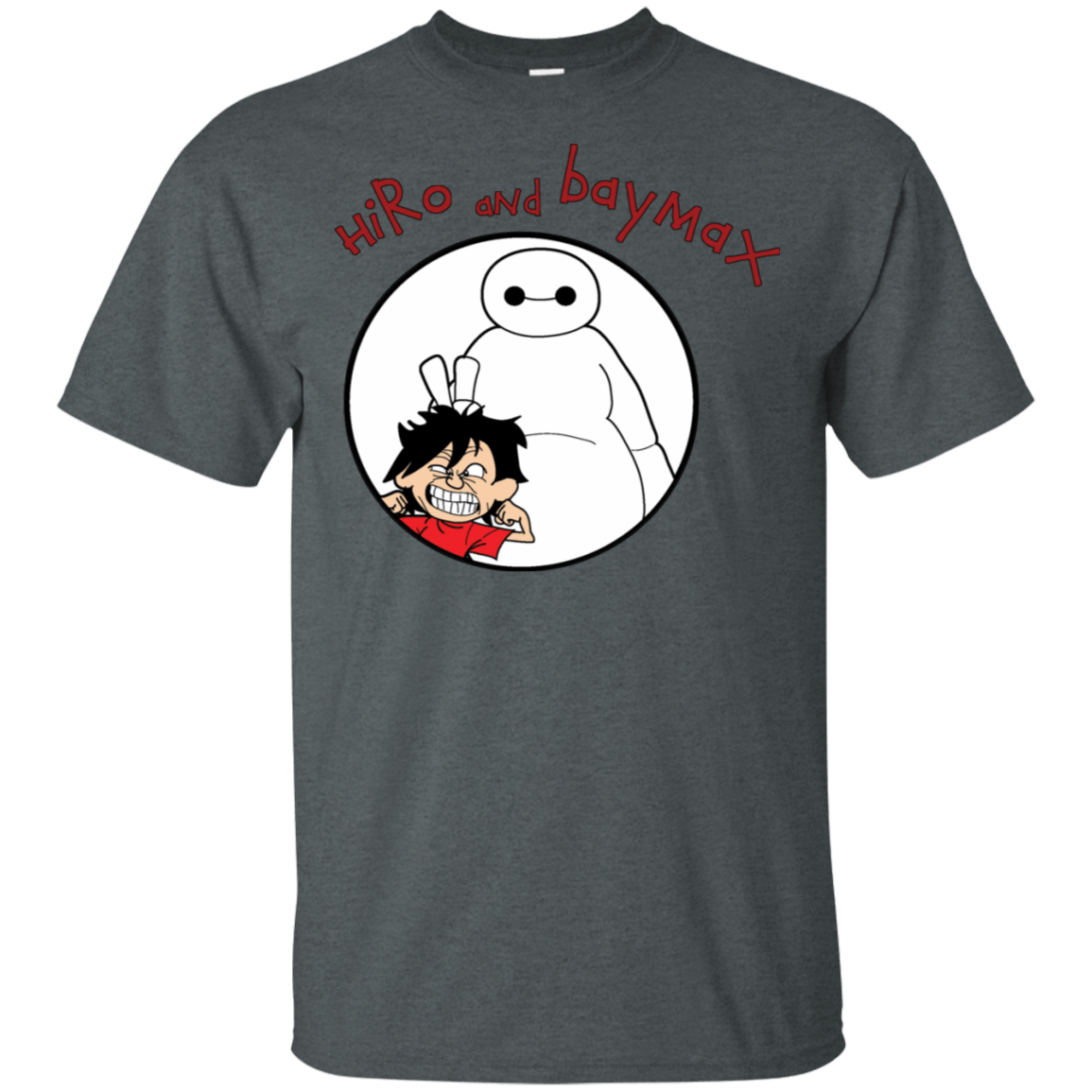 T-Shirts Dark Heather / S Hiro and Baymax T-Shirt