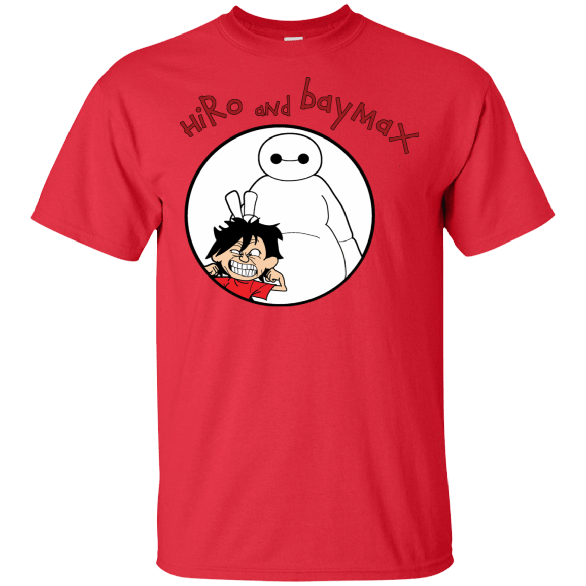 T-Shirts Red / S Hiro and Baymax T-Shirt