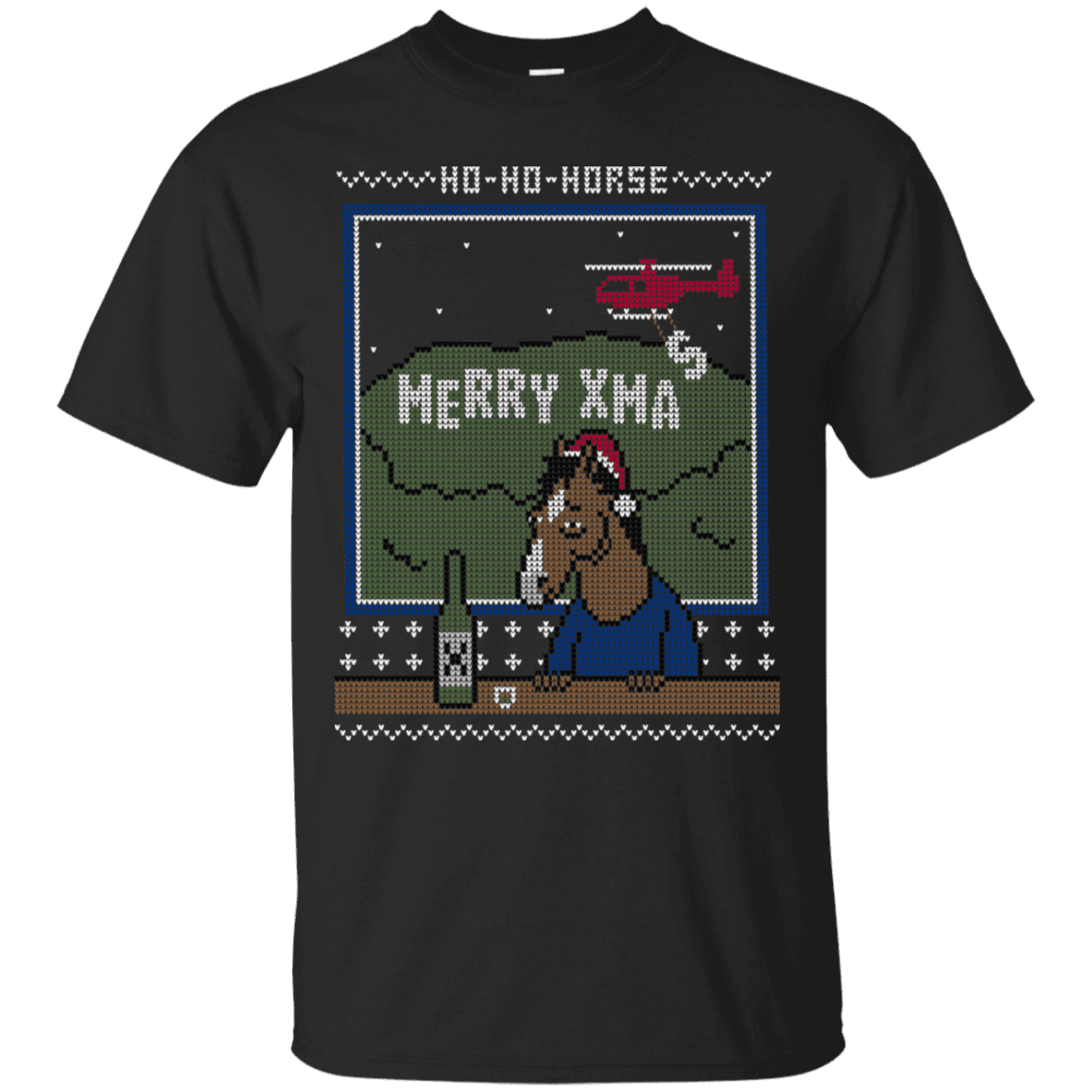 T-Shirts Black / S Ho Ho Horse T-Shirt