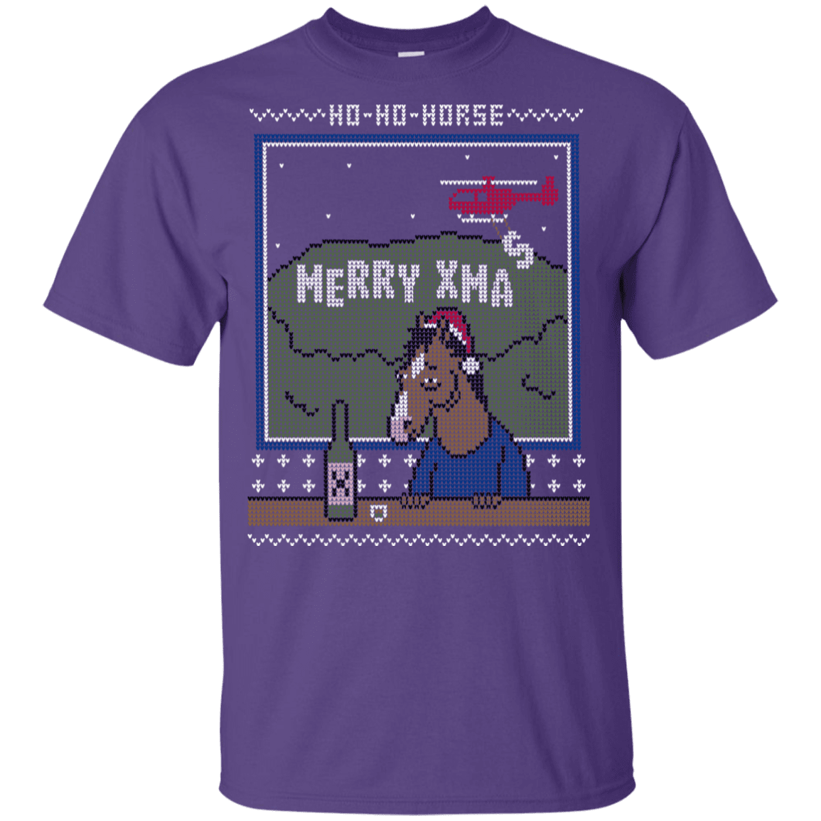 T-Shirts Purple / YXS Ho Ho Horse Youth T-Shirt