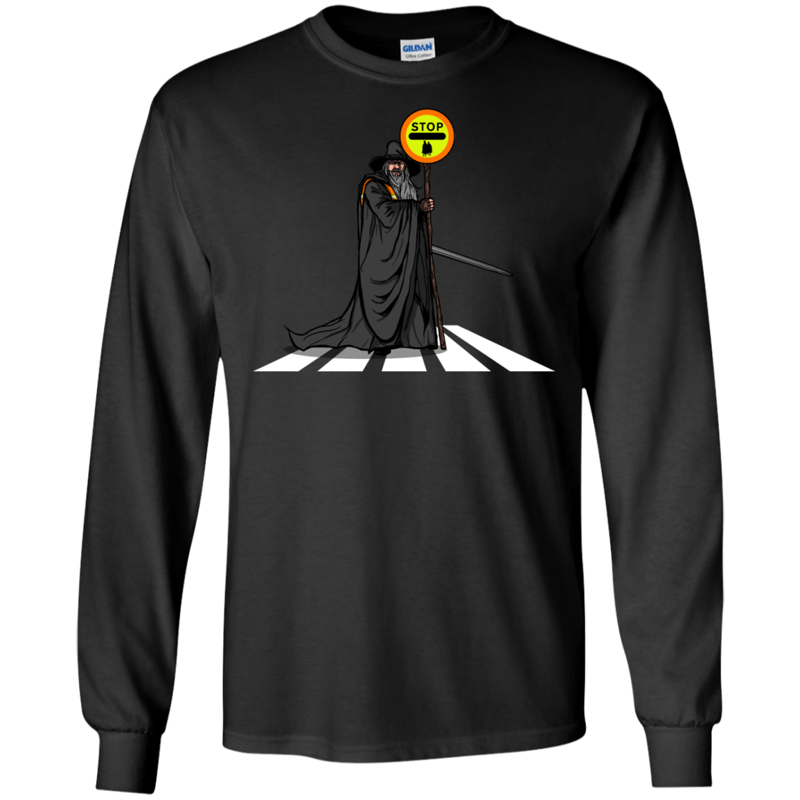 T-Shirts Black / S Hobbit Crossing Men's Long Sleeve T-Shirt