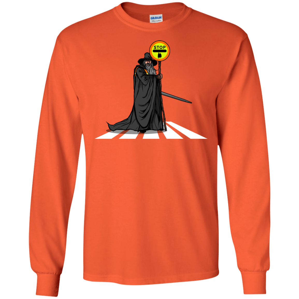T-Shirts Orange / S Hobbit Crossing Men's Long Sleeve T-Shirt