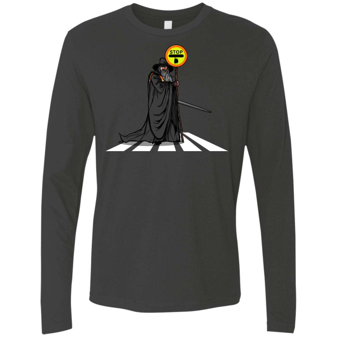 T-Shirts Heavy Metal / S Hobbit Crossing Men's Premium Long Sleeve