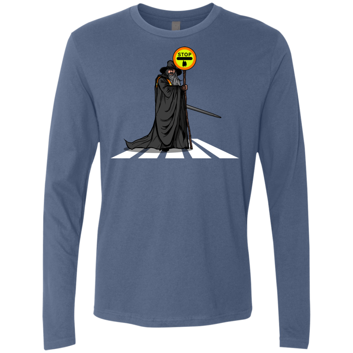T-Shirts Indigo / S Hobbit Crossing Men's Premium Long Sleeve