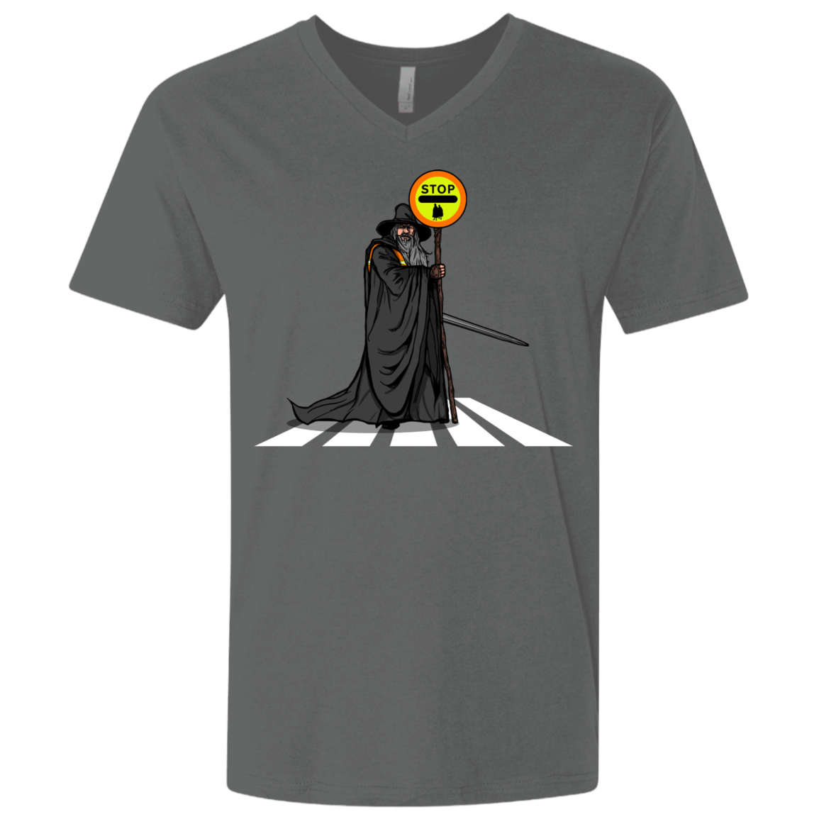 T-Shirts Heavy Metal / X-Small Hobbit Crossing Men's Premium V-Neck