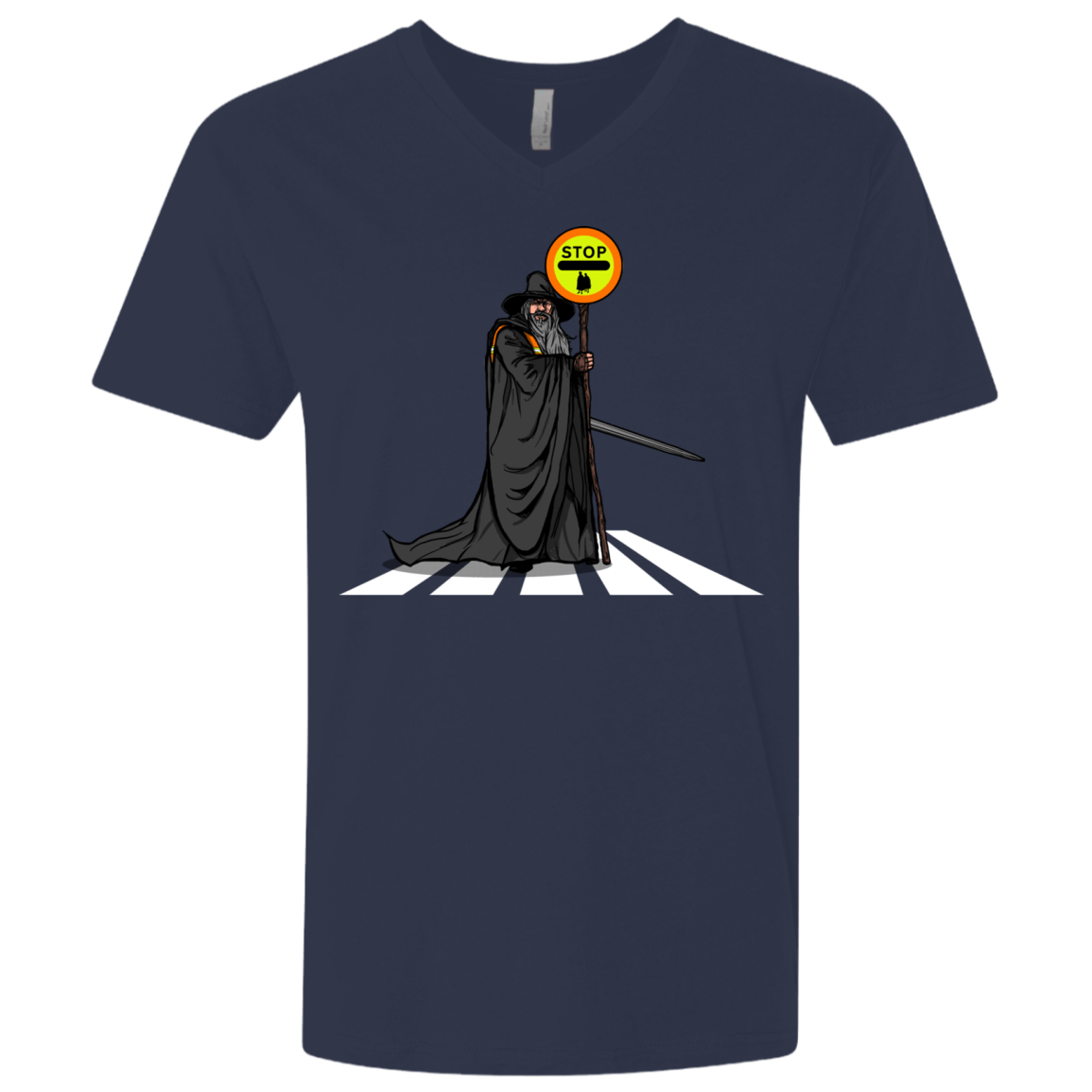 T-Shirts Midnight Navy / X-Small Hobbit Crossing Men's Premium V-Neck