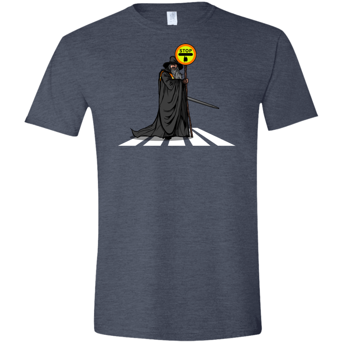 T-Shirts Heather Navy / S Hobbit Crossing Men's Semi-Fitted Softstyle